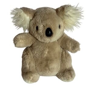 Vintage 1979 Daekor Pot Belly Koala Plush Stuffed Animal 9 Inch Tan 6156